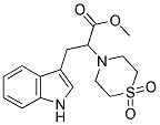 METHYL 2-(1,1-DIOXO-1LAMBDA6,4-THIAZINAN-4-YL)-3-(1H-INDOL-3-YL)PROPANOATE 结构式