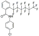 N-(4-CHLOROPHENYL)-2-(1,1,2,2,3,3,4,4,5,5,6,6,6-TRIDECAFLUOROHEXYL)BENZAMIDE 结构式