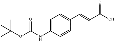 BOC-4-AMINOCINNAMIC ACID 结构式