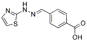 4-(THIAZOL-2-YL-HYDRAZONOMETHYL)-BENZOIC ACID 结构式