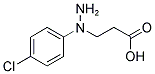 3-[N-(4-CHLORO-PHENYL)-HYDRAZINO]-PROPIONIC ACID 结构式