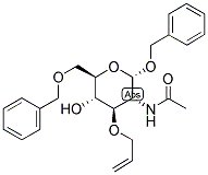 BENZYL 2-ACETAMIDO-3-O-ALLYL-6-O-BENZYL-2-DEOXY-A-D-GLUCOPYRANOSIDE 结构式