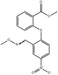 METHYL 2-((2-[(METHOXYIMINO)METHYL]-4-NITROPHENYL)SULFANYL)BENZENECARBOXYLATE 结构式