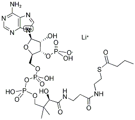 丁酰辅酶A,锂盐 结构式