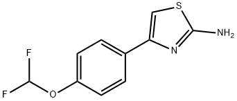 4-[4-(二氟甲氧基)苯基]-1,3-噻唑-2-胺 结构式