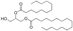 1-棕榈酸-2-月桂酸甘油酯 结构式