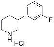 3-(3-氟苯基)哌啶盐酸盐 结构式