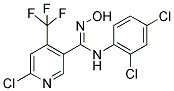 6-CHLORO-N-(2,4-DICHLOROPHENYL)-N'-HYDROXY-4-(TRIFLUOROMETHYL)PYRIDINE-3-CARBOXIMIDAMIDE 结构式