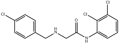 2-[(4-Chlorobenzyl)amino]-N-(2,3-dichlorophenyl)acetamide 结构式