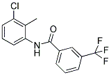 N-(3-CHLORO-2-METHYLPHENYL)-3-(TRIFLUOROMETHYL)BENZENECARBOXAMIDE 结构式