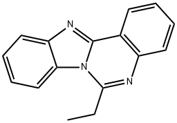 6-ETHYL[1,3]BENZIMIDAZO[1,2-C]QUINAZOLINE 结构式