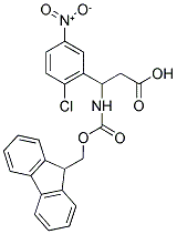 FMOC-DL-3-(2-CHLORO-5-NITROPHENYL)-3-AMINO-PROPIONIC ACID 结构式