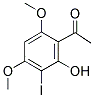 1-(2-HYDROXY-3-IODO-4,6-DIMETHOXYPHENYL)ETHANONE 结构式