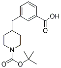 3-((1-(TERT-BUTOXYCARBONYL)PIPERIDIN-4-YL)METHYL)BENZOIC ACID 结构式