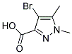 4-BROMO-1,5-DIMETHYL-1H-PYRAZOLE-3-CARBOXYLIC ACID 结构式