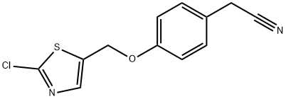 2-(4-((2-氯噻唑-5-基)甲氧基)苯基)乙腈 结构式