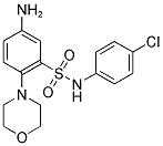 5-AMINO-N-(4-CHLORO-PHENYL)-2-MORPHOLIN-4-YL-BENZENESULFONAMIDE 结构式