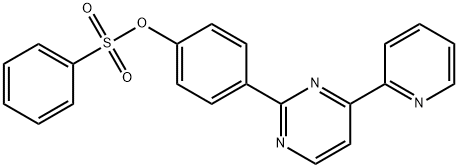 4-[4-(2-PYRIDINYL)-2-PYRIMIDINYL]PHENYL BENZENESULFONATE 结构式