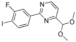 4-(DIMETHOXYMETHYL)-2-(3-FLUORO-4-IODOPHENYL)PYRIMIDINE 结构式