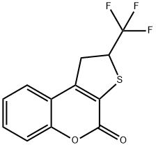 1,2-DIHYDRO-2-TRIFLUOROMETHYL-4H-THIENO-[2,3-C]-CHROMENE-4-ONE 结构式