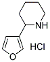 2-(3-FURYL) PIPERIDINE HYDROCHLORIDE 结构式