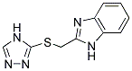 2-[(4H-1,2,4-TRIAZOL-3-YLTHIO)METHYL]-1H-BENZIMIDAZOLE 结构式