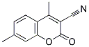 3-Cyano-4,7-dimethylcoumarin 结构式