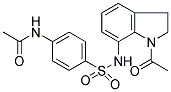 N-[4-((1-ACETYL-2,3-DIHYDRO-1H-INDOL-7-YL)AMINOSULPHONYL)PHENYL]ACETAMIDE 结构式