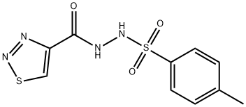 4-METHYL-N'-(1,2,3-THIADIAZOL-4-YLCARBONYL)BENZENESULFONOHYDRAZIDE 结构式