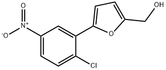 (5-(2-氯-5-硝基苯基)呋喃-2-基)甲醇 结构式