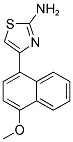 4-(4-METHOXY-1-NAPHTHYL)-1,3-THIAZOL-2-AMINE 结构式