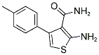 2-AMINO-4-P-TOLYL-THIOPHENE-3-CARBOXYLIC ACID AMIDE 结构式