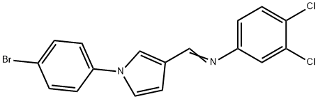 N-((E)-[1-(4-BROMOPHENYL)-1H-PYRROL-3-YL]METHYLIDENE)-3,4-DICHLOROANILINE 结构式