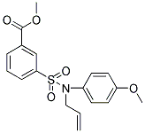 3-[ALLYL-(4-METHOXY-PHENYL)-SULFAMOYL]-BENZOIC ACID METHYL ESTER 结构式