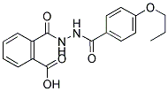 2-([2-(4-PROPOXYBENZOYL)HYDRAZINO]CARBONYL)BENZOIC ACID 结构式