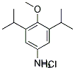 3,5-DIISOPROPYL-4-METHOXY-PHENYLAMINEHYDROCHLORIDE 结构式