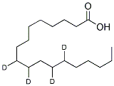 氘代十八烷酸(9,10,12,13-D4) 结构式