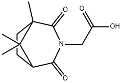 (1,8,8-TRIMETHYL-2,4-DIOXO-3-AZA-BICYCLO[3.2.1]-OCT-3-YL)-ACETIC ACID 结构式