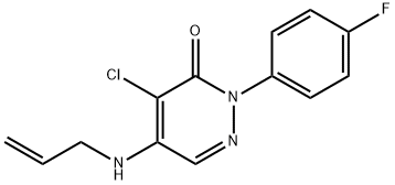 5-(Allylamino)-4-chloro-2-(4-fluorophenyl)-3(2H)-pyridazinone 结构式