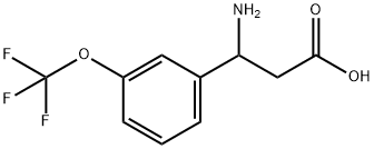 3-AMINO-3-(3-TRIFLUOROMETHOXY-PHENYL)-PROPIONIC ACID 结构式