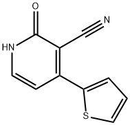 2-羟基-4-(噻吩-2-基)烟腈 结构式