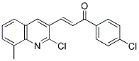 1-(4-CHLOROPHENYL)-3-(2-CHLORO-8-METHYL-3-QUINOLINYL)-2-PROPEN-1-ONE 结构式
