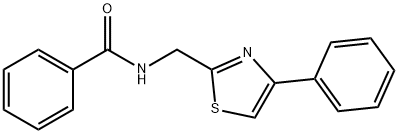 N-(4-PHENYL-THIAZOL-2-YLMETHYL)-BENZAMIDE 结构式