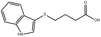 4-(1H-INDOL-3-YLSULFANYL)-BUTYRIC ACID 结构式