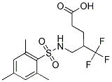 5,5,5-TRIFLUORO-4-([(MESITYLSULFONYL)AMINO]METHYL)PENTANOIC ACID 结构式