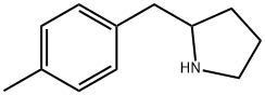 2-[(4-甲基苯基)甲基]吡咯烷 结构式