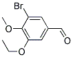 3-Bromo-5-ethoxy-4-methoxybenzaldehyde 结构式