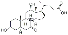 7-KETO-3A,12A-DIHYDROXY-5A-CHOLANIC ACID 结构式