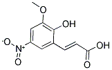 2-Hydroxy-3-methoxy-5-nitrocinnamic acid 结构式