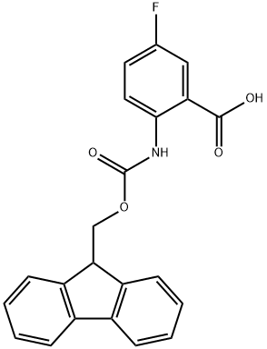 2-({[(9H-芴-9-基)甲氧基]羰基}氨基)-5-氟苯甲酸 结构式